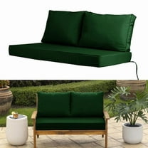 PUKNLY Outdoor Loveseat Cushion Set, 48 x 29in, Waterproof Patio Loveseat Cushion, Fade Resistant, Cushion Set for Couch, Bench, and Swing