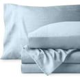 thumbnail image 2 of Washed King Sheet Set Premium UltraSoft Microfiber Bed Sheets Double Brushed Hypoallergenic Stain (King Washed Pebble Beach), 2 of 7