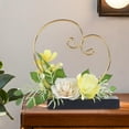 thumbnail image 6 of QccHieUs Wedding Flower Display Stand Backdrop Decor with Greenery Garland Plant Elegant Yellow, 6 of 9