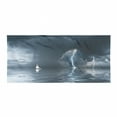 thumbnail image 1 of Sailboat Gym Towel, Yacht at the Ocean Comes Nearer a Thunderstorm Rain and Bolt Art Print, One-Sided Quick Dry Microfiber for Beach Fitness & Swimming, 60" x 30", Blue Grey, by Ambesonne, 1 of 2