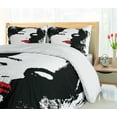 thumbnail image 5 of Ambesonne Woman Duvet Cover Sets, Woman Cool, 2-King, Black Vermilion, 5 of 7