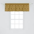 thumbnail image 2 of Ambesonne Asian Window Valance, Chinese Symbols Ornament Art, 54" X 18", Pale Coffee and Redwood, 2 of 3