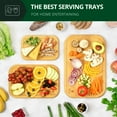 thumbnail image 6 of Royal Craft Wood Premium Set of 3 Bamboo Cutting Boards for Kitchen - Wooden Cutting Board & Serving Tray with Juice Groove for BBQ, Fish & Vegetables, 6 of 7