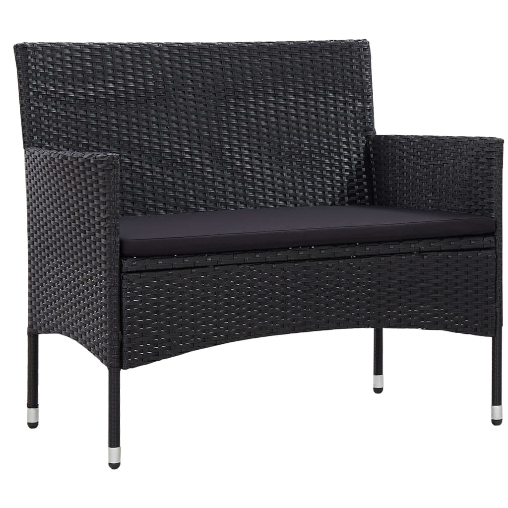 rattan outdoor bench seat