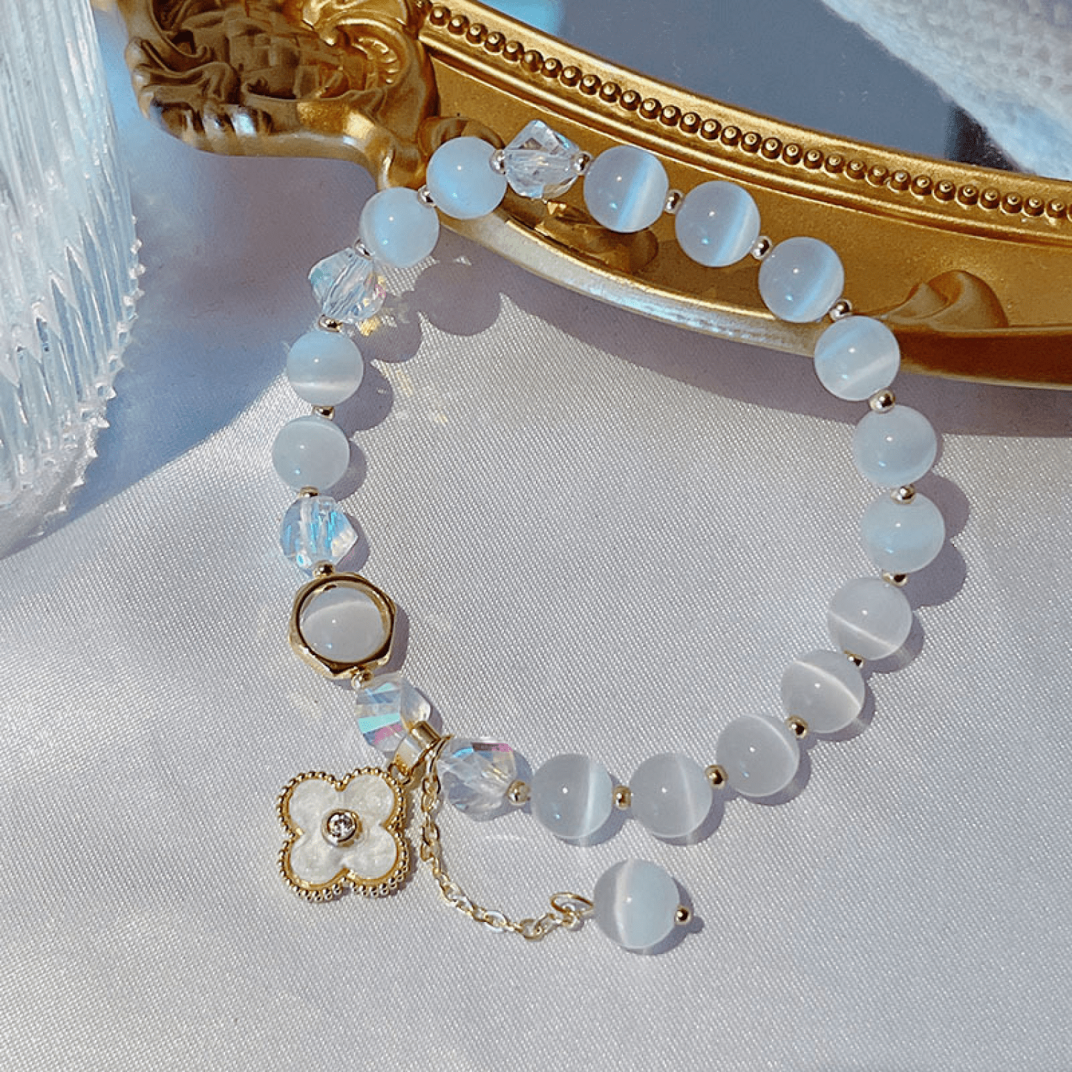 White Jasper Power Bracelet - Crystal for Calm, Balance & Spiritual Gr –  Everyday Rocks