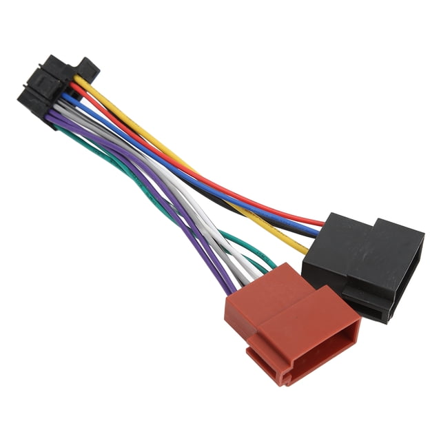 ISO Harness Connector, Pre Stripped Performance ABS ISO Radio Harness Adapter Easy Install for Stereo Replacement for Sony JVC New