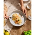 thumbnail image 6 of Famiware Milkyway 4-Piece Stoneware 33 oz Pasta Bowl Set, Light Gray, 6 of 6