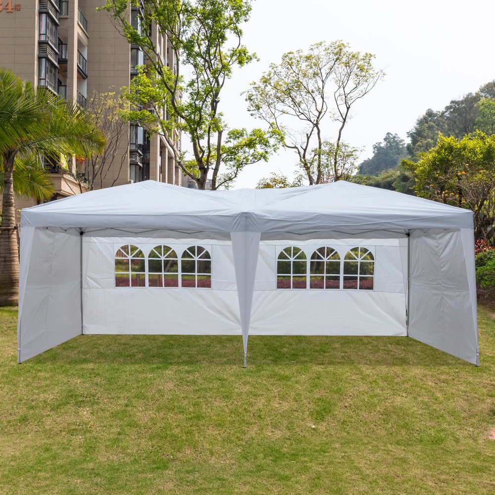 SEGMART 10' x 20' PopUp Canopy Tents with 4 Removable Sidewalls for
