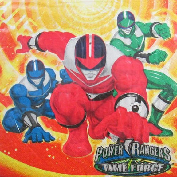Power Rangers Vintage 2001 'Time Force' Lunch Napkins (16ct)