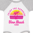 thumbnail image 4 of Inktastic Summer Enjoy the Sunshine Vero Beach Florida in Pink Boys or Girls Baby Bodysuit, 4 of 5