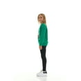 thumbnail image 5 of Pink Angel Girls’ Christmas Sweatshirt – Cozy Fleece Holiday Pullover – Festive Winter Top for School, Parties & Photos – Green Santa- Sizes 4, 5 of 7