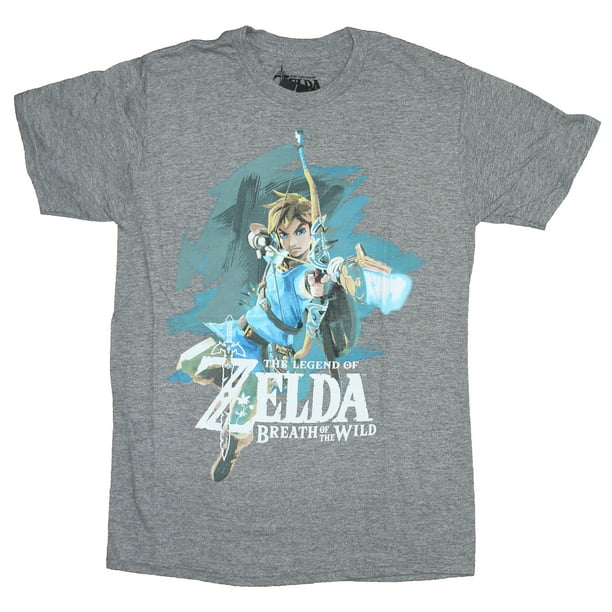 Legend of Zelda Mens T-Shirt - Breath of the Wild Archer Link (Large) -