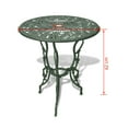 thumbnail image 4 of vidaXL 3 Piece Bistro Set Cast Aluminium Green, 4 of 5