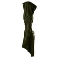 thumbnail image 3 of Hvot&aat Womens Renaissance Halloween Costume Medieval Vintage Lace-Up Hooded Punk Gothic Pullover Dresses, 3 of 6