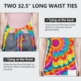 thumbnail image 6 of Colorful Tie Dye Mandala Pattern Apron-Garden Aprons for Women with Pockets-Cotton Linen Waterproof Kitchen Cooking Gardening Aprons Adjustable for Kitchen,Cooking,BBQ and Salon 33x27 Inch, 6 of 7