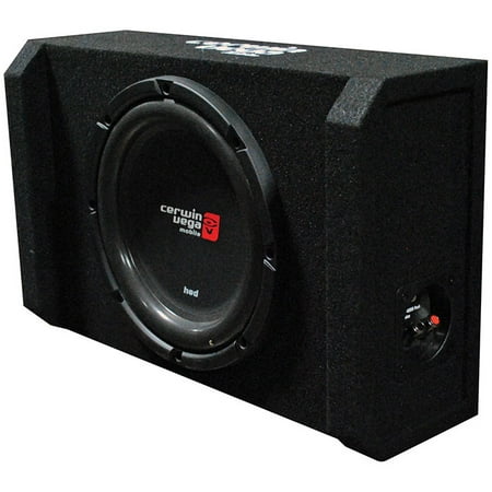 Cerv H7se10 Hed Series Subwoofer In Sealed & Shallow Mini Enclosure (Best Subwoofer For Mini Cooper)