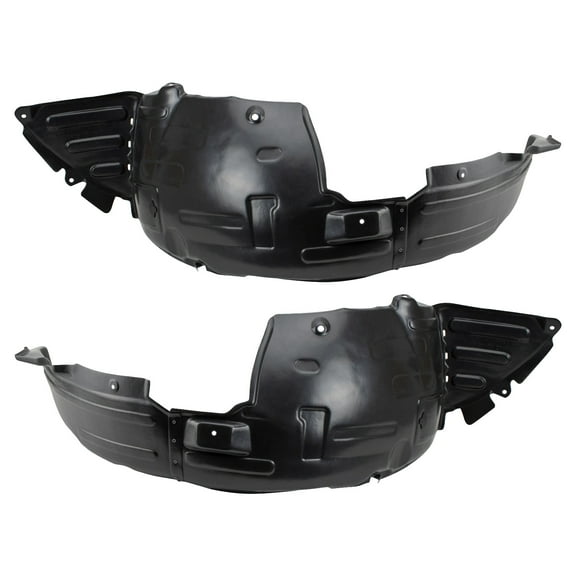 TRQ Front Inner Fender Liner Set Fits Select 2013-2016 Hyundai Genesis Coupe HY1248144 HY1249144