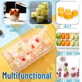 thumbnail image 6 of Silicone Ice Cube Tray Freezer with Lid and Bin, Ice Cube Mold, 32 Grids Press Type Ice Cube Maker Easy to Release, Ice Bin with Scoop Container, 6 of 10