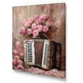 thumbnail image 2 of Designart "Romantic Rose Accordion Melodies V" Music Canvas Art Print, 2 of 7