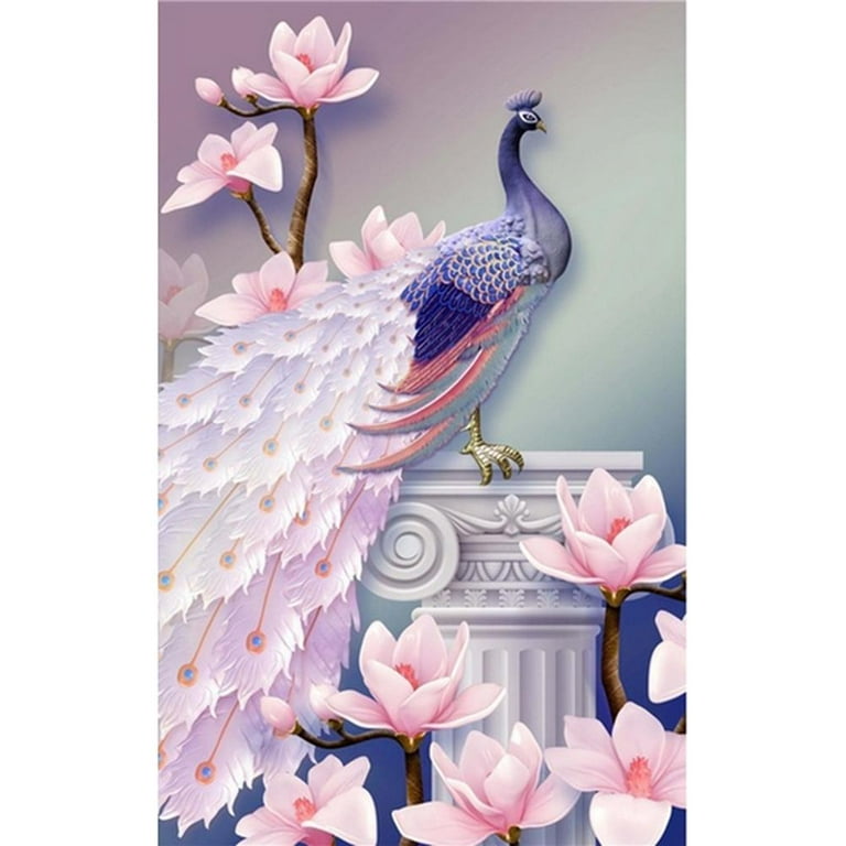 5D Diamond Painting Pink Peacock Cross Stitch Animal Diamond Embroidery  Sale Mosaic Rhinestone Pictures Home Decor Art