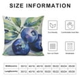 thumbnail image 5 of ONETECH Blueberry Pillows Nature Watercolor Painting Fruit Berries Green Leaves Throw Pillow Cover Decorative Pillow Case Square Cushion Accent Home, 5 of 5