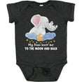 thumbnail image 3 of Inktastic My Noni Loves Me to the Moon and Back Elephant Family Boys or Girls Baby Bodysuit, 3 of 5