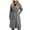 Gray, variant on Enjoytime Trench Coat Women Lapel Double Breasted Long Overcoat with Belt Long Sleeve Trendy Casual Fashion Fall Winter Outerwear