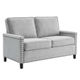 thumbnail image 2 of Modway Ashton Upholstered Fabric Loveseat in Light Gray, 2 of 8