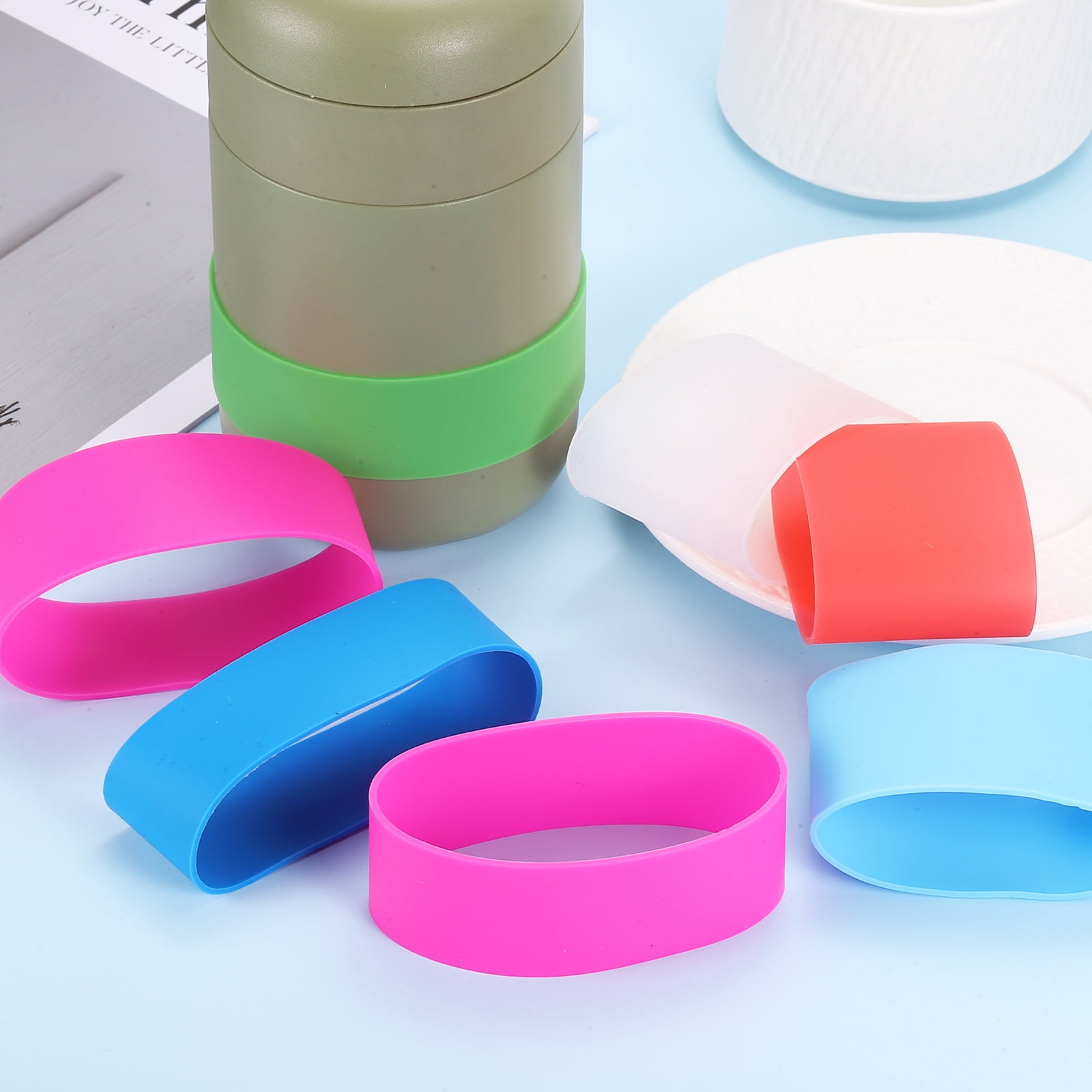 20Pcs Silicone Rubber Bands Non-slip 4.33 Inch for Art, Green