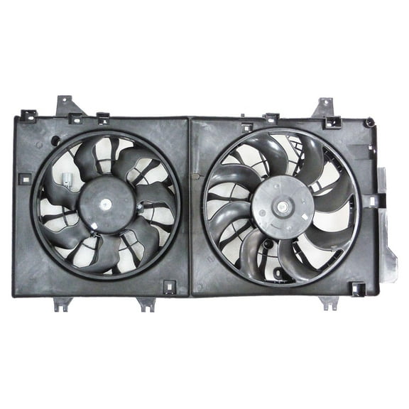 Agility Auto Parts 6010032 Dual Radiator and Condenser Fan Assembly for Mazda Specific Models