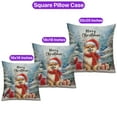 thumbnail image 3 of Merry Christmas Pomeranian Enjoys Woofmas Winter Xmas Holiday Pillowcase Double Sided Pom Dog Lover Gifts Pillow Case Covers - 02022, 3 of 3