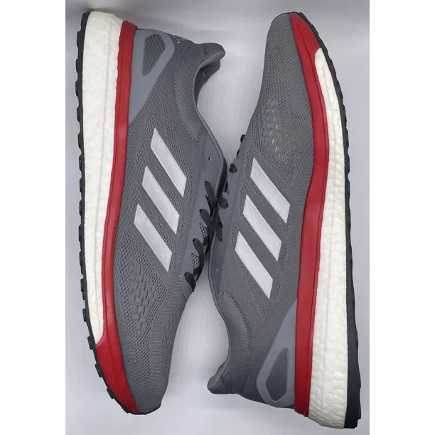 Adi - das Mens Sonic Drive Grey Scarlet BB3418 Size 13 NWOB Boost Running Sneaker