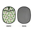 thumbnail image 2 of Rocae Christmas Trees for Silicone Pot Holders, Oven Mitts Heat Resistant Hot Pads with Pockets,Non-Slip Bbq Baking Smoking Potholders ,7.5"x9.4", 2 of 7