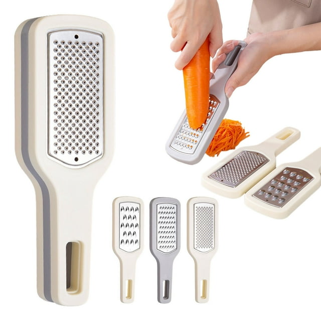 Cqxid Rasoir à Moins de 5 $ Lot de 3 Râpe à Fromage avec Poignée Râpe Alimentaire de Cuisine Polyvalente Trancheuse Râpe à Fromage pour Légumes Fromage Ail Chocolat Fruits Râpe Citron Lave-Vaisselle