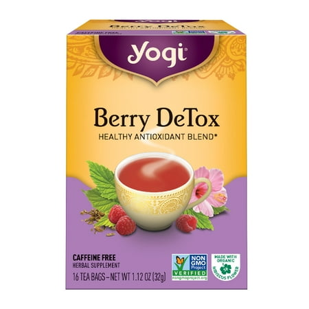 Yogi Tea, Berry DeTox Tea, Tea Bags, 16 Ct, 1.12 OZ