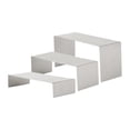 thumbnail image 4 of Colaxi 3 Pieces Riser Display Stands Cupcake Holder Handbag Shoe Display Racks Display Shelf for Purse Figures Jewelry Dessert Shops Brushed, 4 of 8