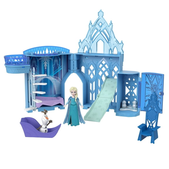 Disney Frozen Elsa’s Ice Palace Storytime Stacking Castle Playset with Small Doll & 8 Pieces