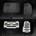 thumbnail image 2 of SILVER Non-Slip Automatic Gas Brake Foot Pedal Pad Cover Car Accessories Parts, 2 of 7