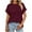Red, variant on TYGHBN Women Tops Casual Basic T Shirts Loose Fit Crewneck Short Sleeve Summer Solid Color Tee Shirt Top Womens Long Sleeve T Shirts Pack Athletic Shirts Women Loose Fit Women's Tops Summer Active