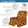 thumbnail image 5 of FUIALDOLG Halloween Pumpkin Tombstone Universal Fit Stretch Recliner Covers Halloween Decor 4-Pcs Stay in Place Elastic Edges with Side Storage Pocket Machine Washable Sofa Protector, 5 of 7