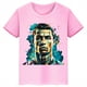 thumbnail image 4 of Camiseta de algodón de manga corta de verano para niños y niñas con estampado de Ronaldo, camisetas rosas, ropa periférica de fútbol para niños, 4 of 5