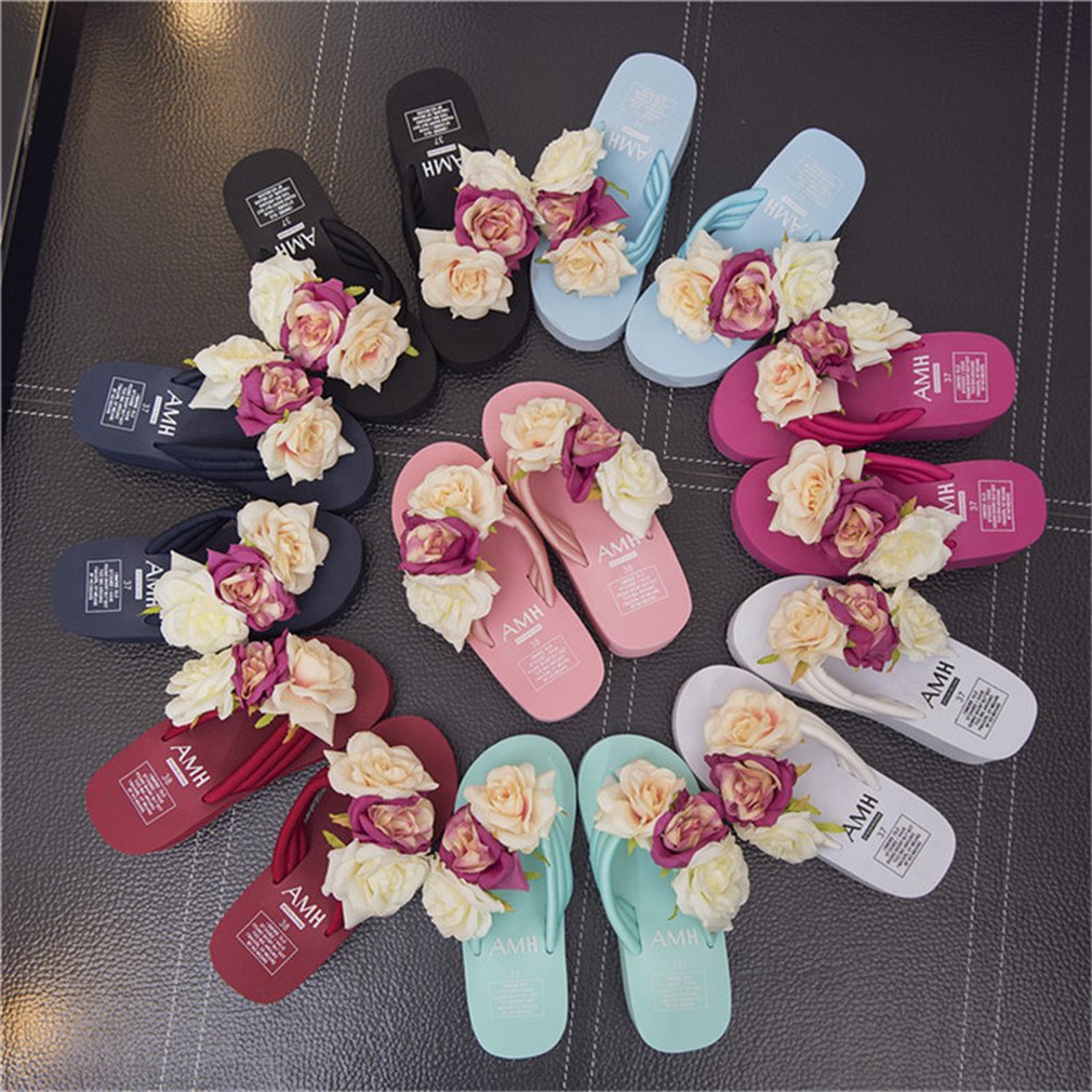 bridal platform flip flops