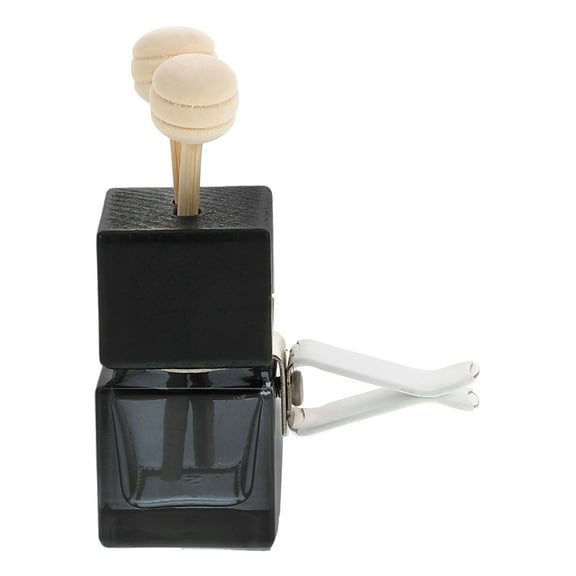 Car Diffuser Air Freshener Bottle Empty Car Essential Oil Diffuser Auto Glass Perfume Diffuser Bottle With Vent Clip Car Fragrance Ornament