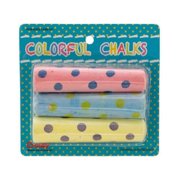 Kole Imports KA474-72 Polka Dot Sidewalk Chalk Set - Pack of 72