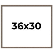 36x30 Frame Silver Real Wood Picture Frame Width 1.25 Inches | Interior Frame Depth 0.5 Inches |