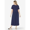thumbnail image 2 of Woman Within Plus Size Short-Sleeve Scoopneck Empire Waist Dress, 2 of 5