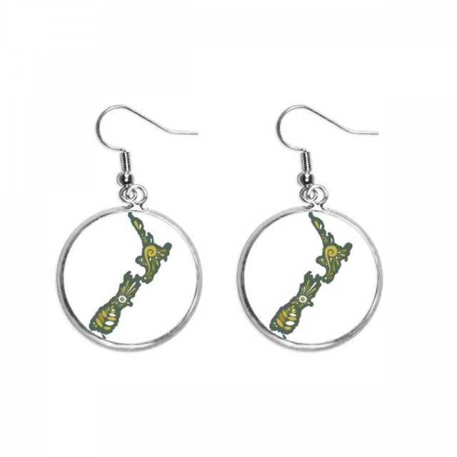Nueva Zelandia verdor de Sunshine Island Pendientes pendientes de plata colgantes joyas señora Unbranded M