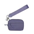 thumbnail image 3 of Wristlet Wallet for Women, Nylon Keychain Coin Purse Pouch Zippered Card Case With Id Window/Hand strap, 3 of 4