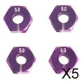 thumbnail image 1 of 5 Adaptadores de Rueda de Aluminio de 2 Mm de Grosor de 5 Mm con Pasadores Y Tornillos para Actualizaciones de Coches RC, Paquete de 4 5 piezas, 1 of 8
