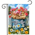 thumbnail image 2 of Briarwood Lane Bucket of Bunnies Garden Flag, 2 of 4